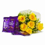 Cadbury With Yellow Roses