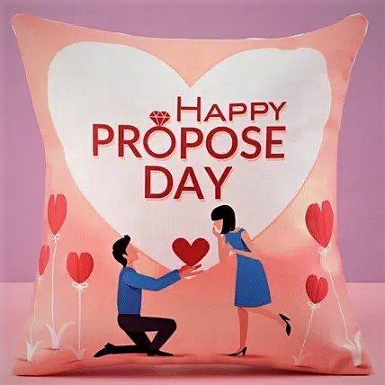 Propose Day Cushion