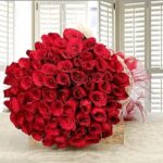 Red Roses in Jute