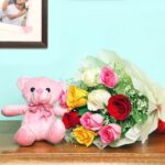 Teddy Mix Roses Combo