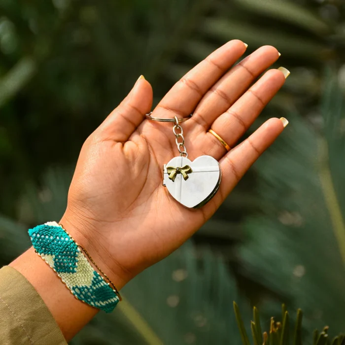 Forever Close Photo Locket Keychain