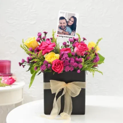 Anniversary Floral Delight with Photo