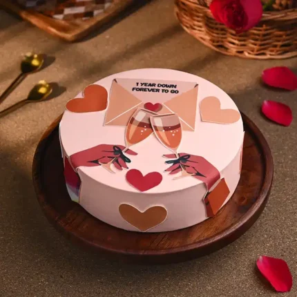 Couple’s Delight Anniversary Cake
