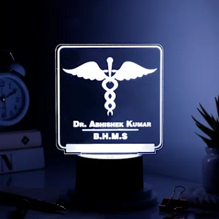 Custom Doctor’s Name LED Lamp