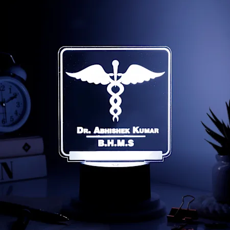 Custom Doctor’s Name LED Lamp1 Custom Doctor’s Name LED Lamp