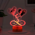 Eternal Hearts Personalized LED Lamp