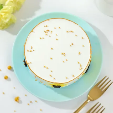 Golden Bloom Delight Cake