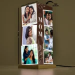 Mom's Memory Grid Photo Lamp