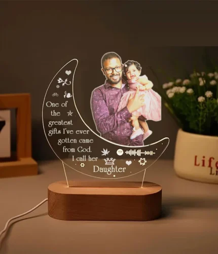 Moon Lamp with Custom Photo