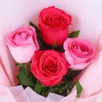 Pink Glow Roses & Black Forest Cake - Image 3