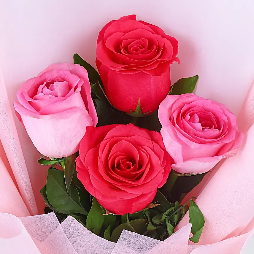 Pink Glow Roses & Black Forest Cake1 Pink Glow Roses & Black Forest Cake - Image 3