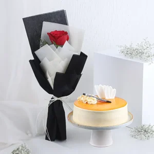 Red Rose Romance & Delight Cake