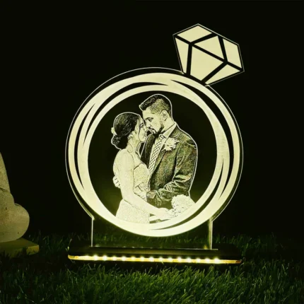 Romantic Diamond Ring LED Photo Lamp