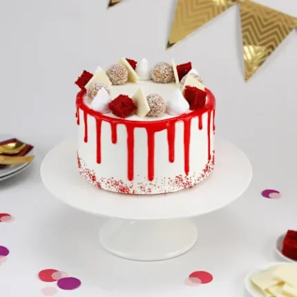 Velvet Bliss Drip Cake