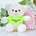 White Personalized Teddy with T-Shirt