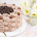 Basketweave Design Chocolate Cake - Image 3