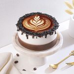 Tempting Mocha Cream Square Cake