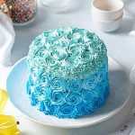 Azure Rose Cream Cake
