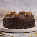 Round Chocolate Cream Cake - Image 3