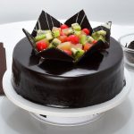Shimmered Chocolate Fruit Gateau Cake - Image 2