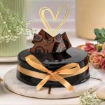Round Chocolate Truffle Cake - Image 2
