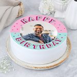 Confetti Birthday Vanilla Photo Cake