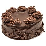 Dark Chocolate Cream Round Cake