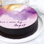 Round Photo Chocolate Cake - Image 3