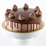 Lacquered Round Chocolate Mousse Cake
