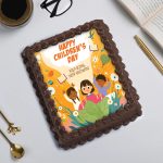 Chocolate Photo Cream Slab Cake - Image 2