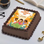 Chocolate Photo Cream Slab Cake - Image 3