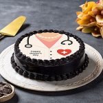 Doctors Day Cocoa Photo Cake
