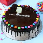 Creamy Dark Chocolate Round Cake - Image 2