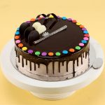 Creamy Dark Chocolate Round Cake - Image 3