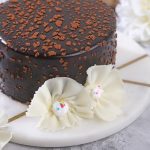 Lustrous Chocolate Cream Round Cake - Image 3