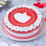 Chocolate Photo Cream Round Cake