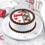 Love Snapshot Chocolate Bento Cake