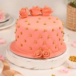 Round Chocolate Fondant Cake - Image 3