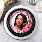 Woman Photo Cream Cake - Image 3