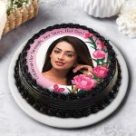 Woman Photo Cream Cake