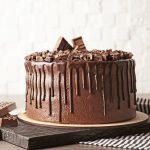 Burnished Chocolate Cream Round Cake - Image 2