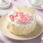 Rosy Cream White Forest Cake - Image 2