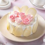 Rosy Cream White Forest Cake