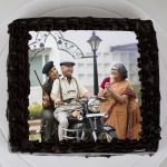 Dad's Photo Chocolate Truffle Cake - Image 3