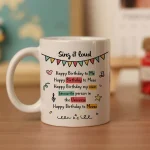 Birthday Lyrics Mug