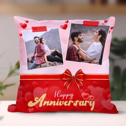 Happy Anniversary Photo Cushion