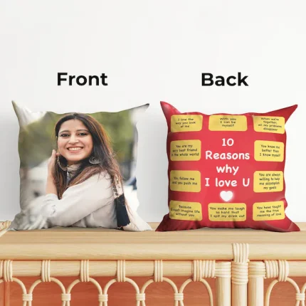 Love Message Photo Cushion