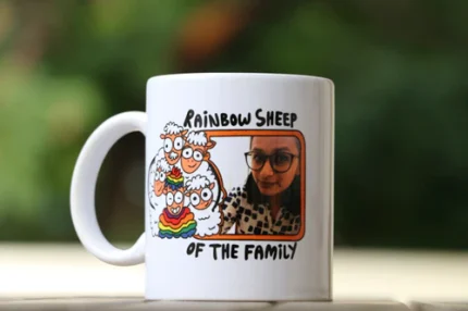 Sheep Love Photo Mug